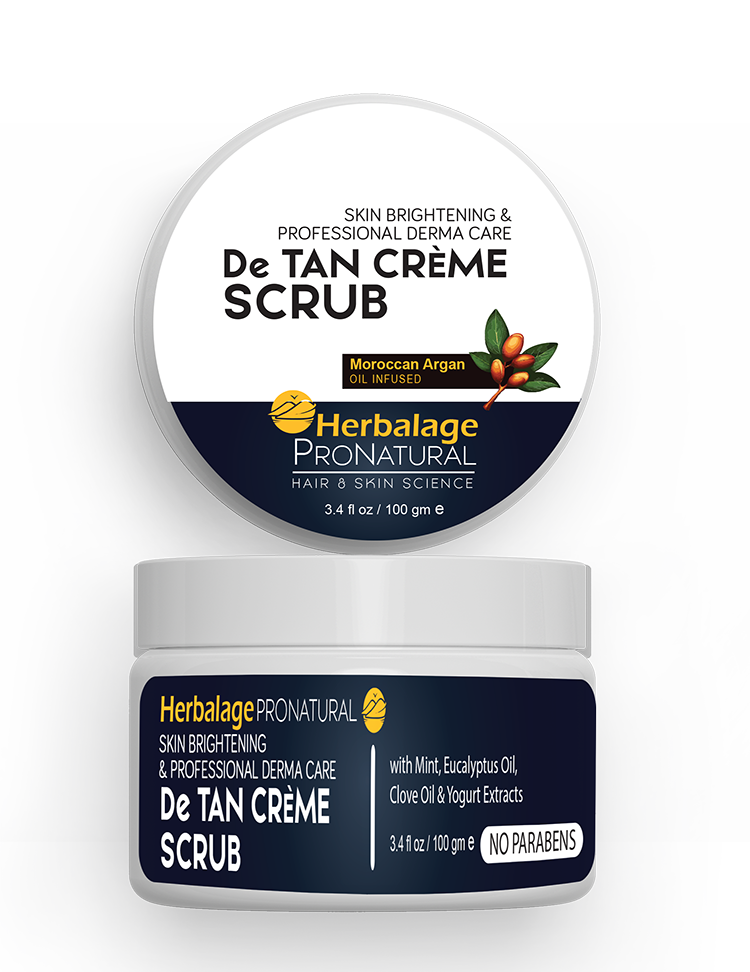 De tan creme scrub