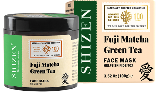 SHIZEN FUJI MATCHA GREEN TEA FACE MASK