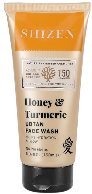 SHIZEN HONEY & TURMERIC UBTAN FACE WASH